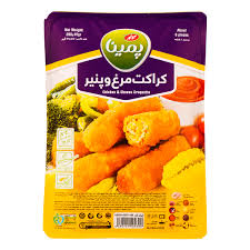 کراکت مرغ و پنیر390گرم پمینا کاله